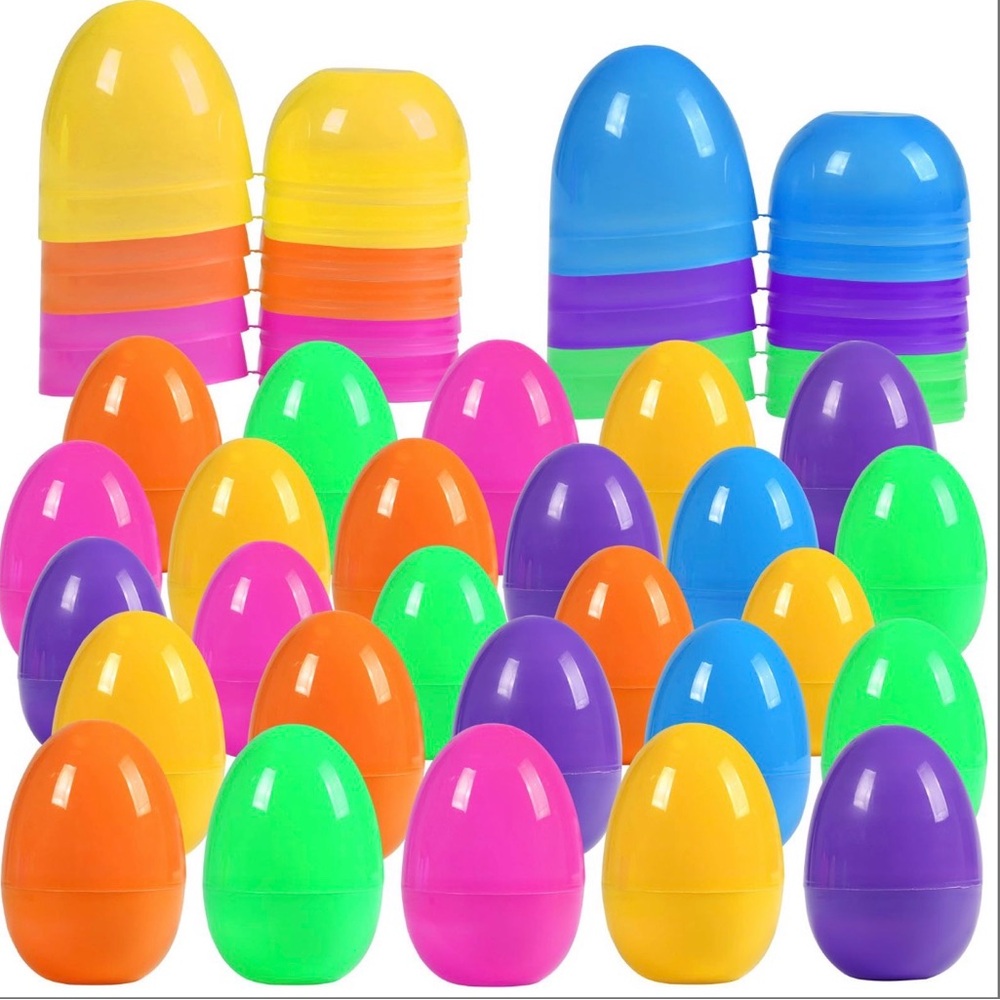 Colorful Plastic Surprise Eggs - Multi Color Party Fillers
